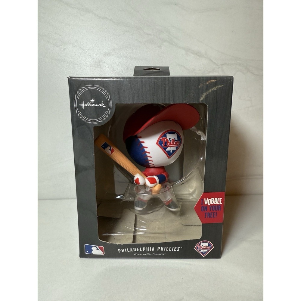 HALLMARK KEEPSAKE MLB PHILADELPGIA PHILLIES BOBBLE HEAD CHRISTMAS ORNAMENT NEW